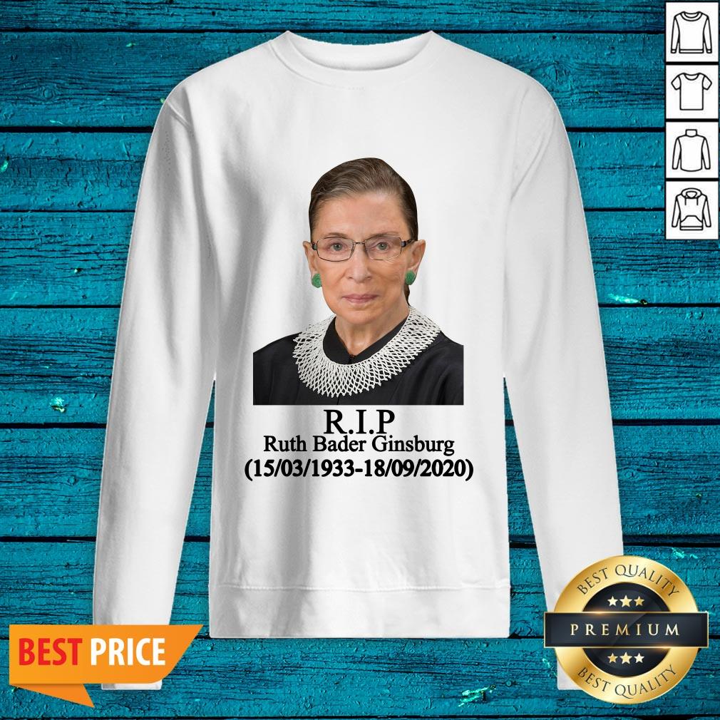 Premium Ruth Bader Ginsburg R.I.P 1933-2020 Shirt - Image 2