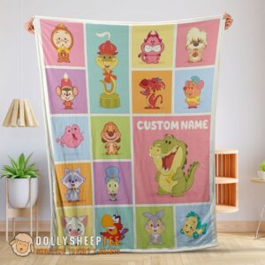 Cute Chibi Animals Blanket Customized Blanket
