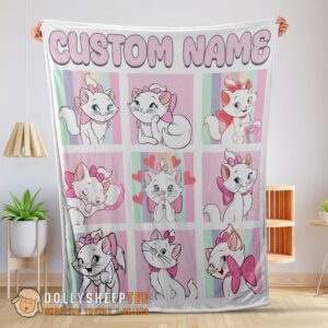Cute Disney Cartoon The Aristocats Marie Blanket Customized Blanket
