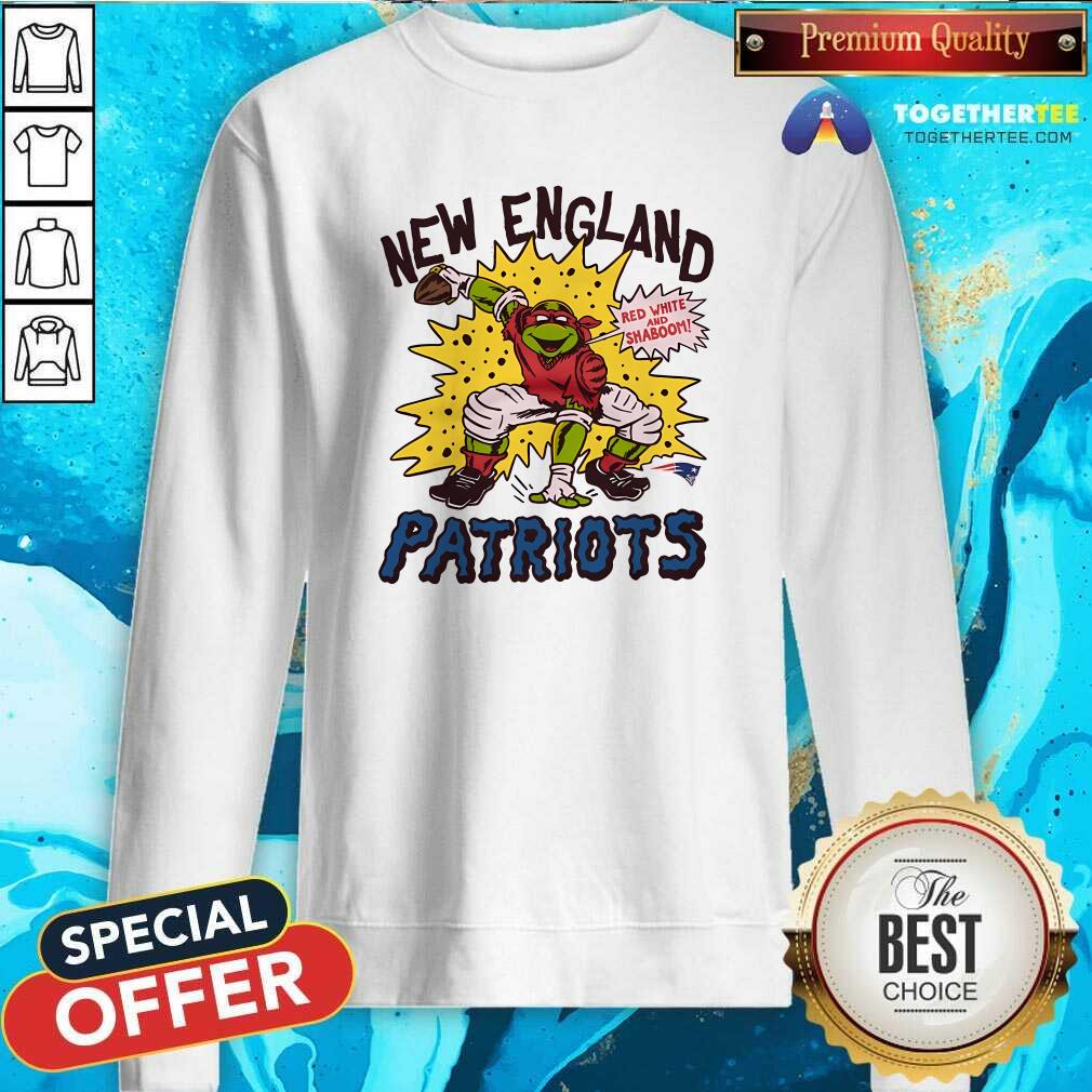 Hot Raphael X New England Patriots T-Shirt - Image 4