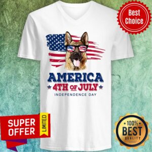 Alternative view of German Shepherd American Independence Day July 4th Shirt