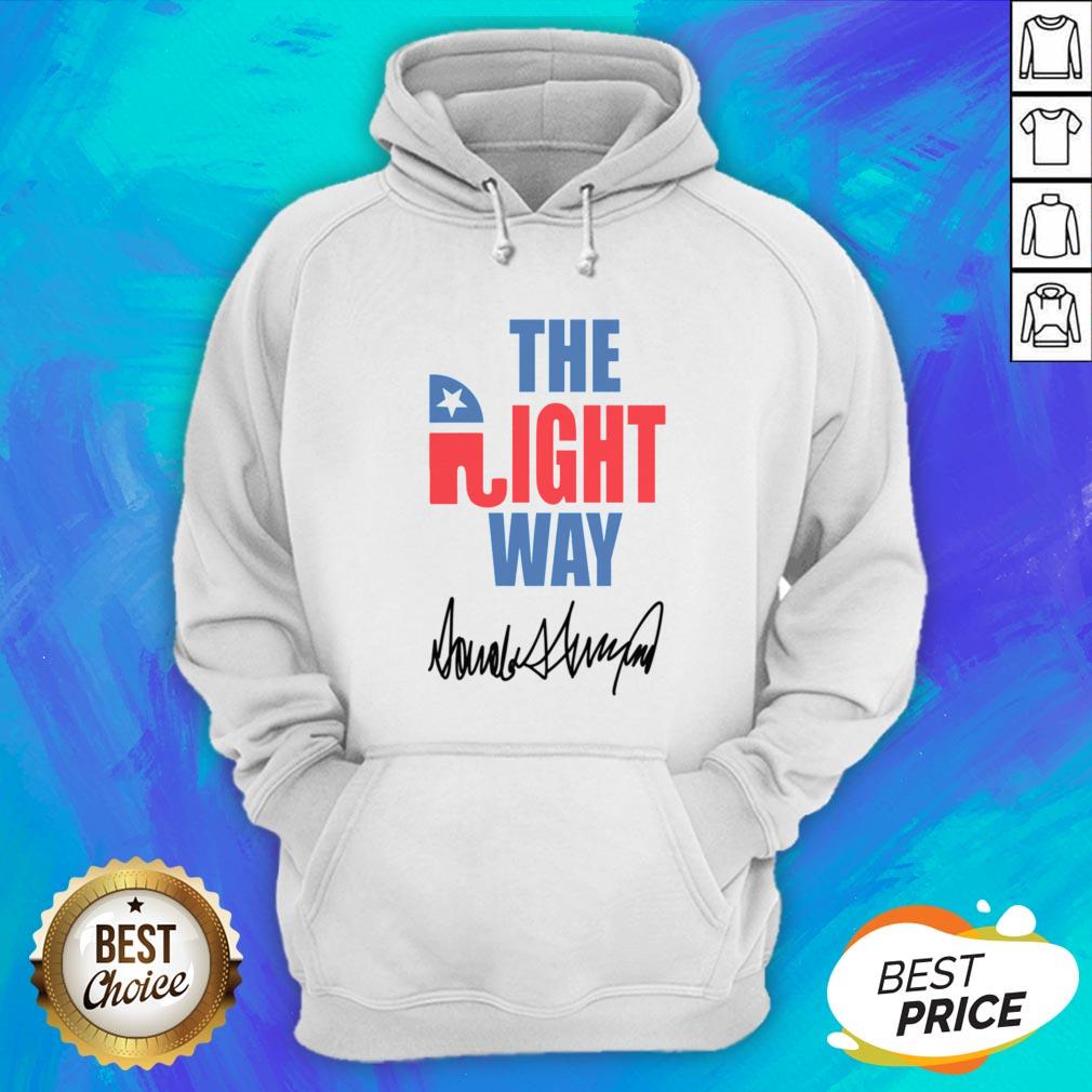 Nice The Right Way Pro Republican Elephant Trump Shirt - Image 2