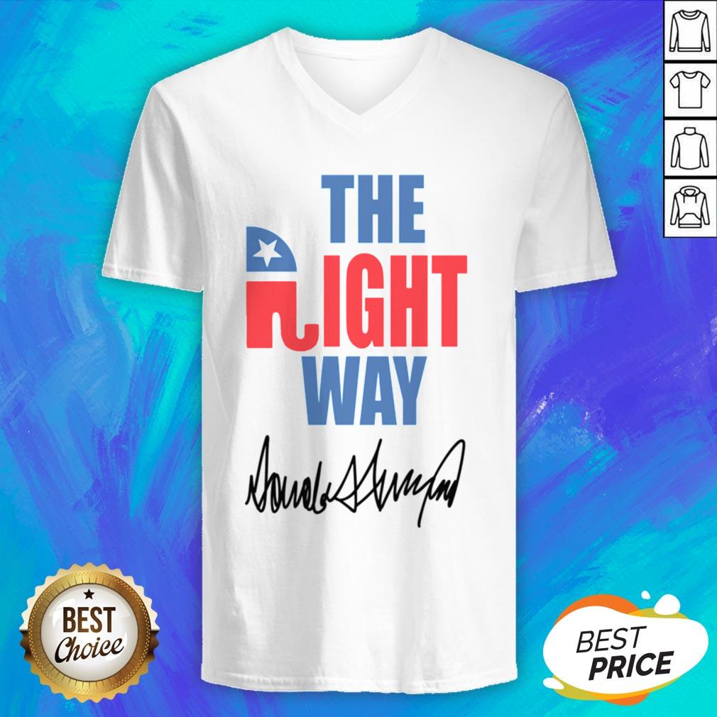 Nice The Right Way Pro Republican Elephant Trump Shirt - Image 3