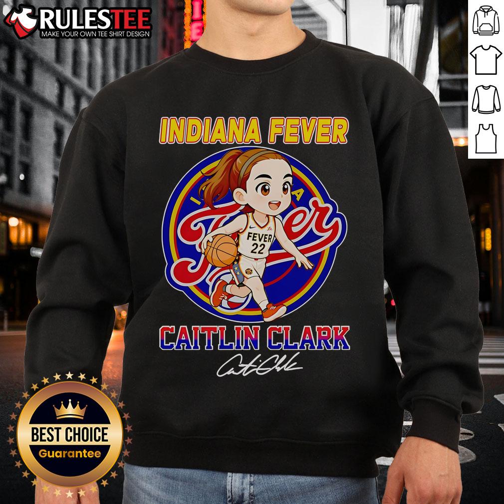 Cute Indiana Fever Caitlin Clark Chibi T-Shirt - Image 5