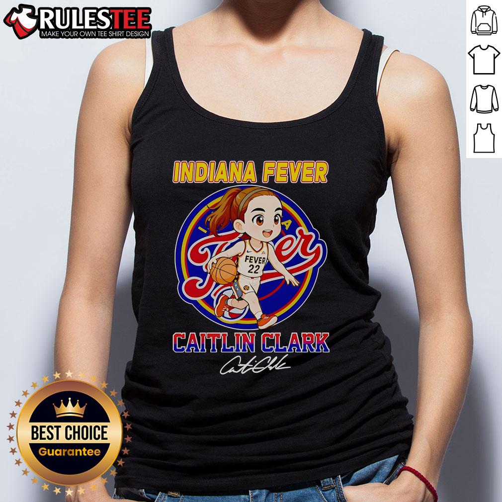 Cute Indiana Fever Caitlin Clark Chibi T-Shirt - Image 4
