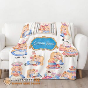 Alternative view of Disney Alice Baking Alice In Wonderland Cake Blanket Customized Blanket