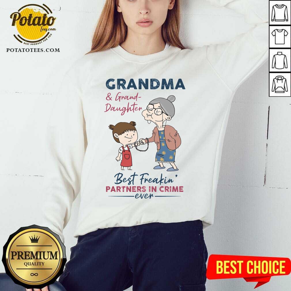 Grandma And Granddaughter Best Freakin' Partners In Crime Shirt - Image 4