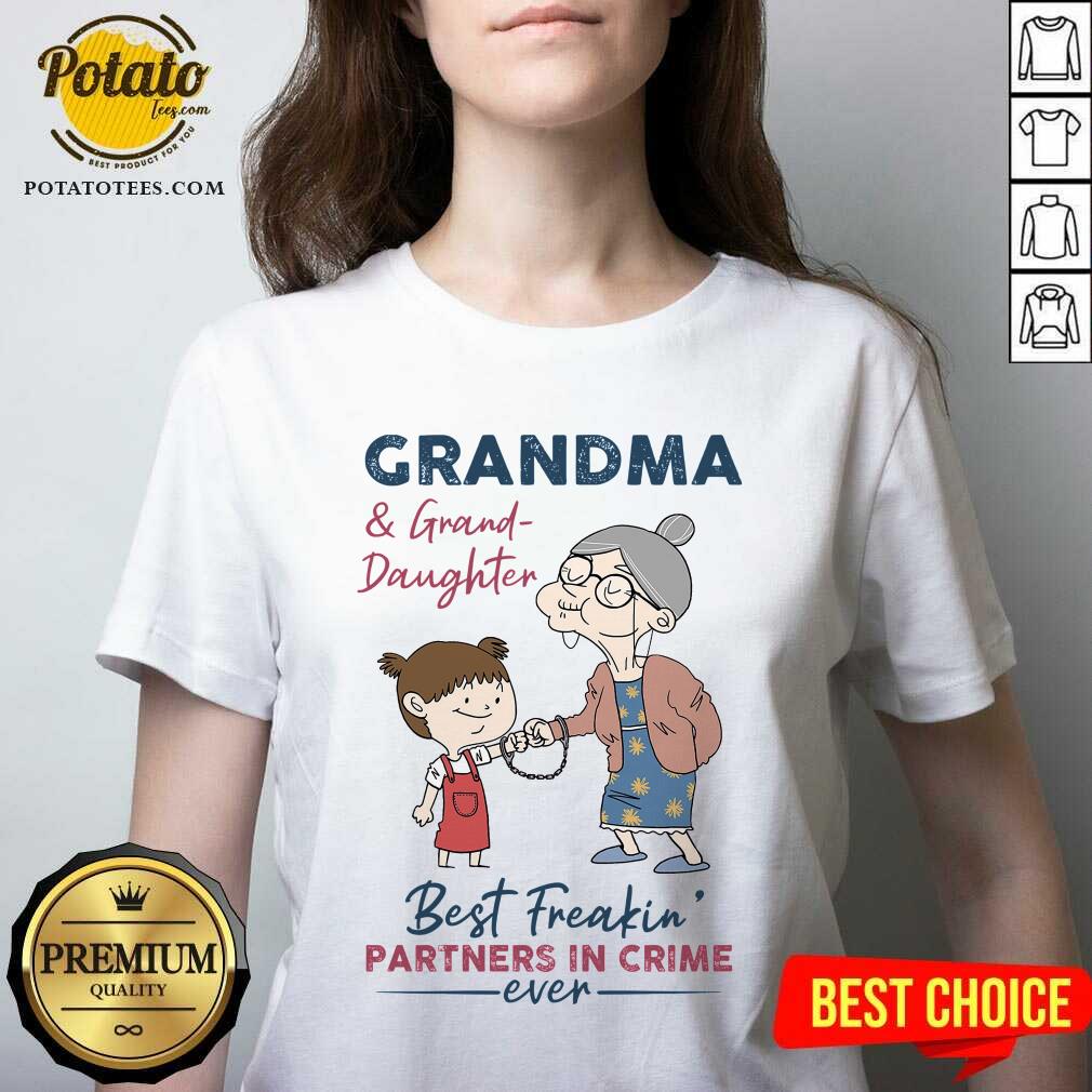 Grandma And Granddaughter Best Freakin' Partners In Crime Shirt - Image 2