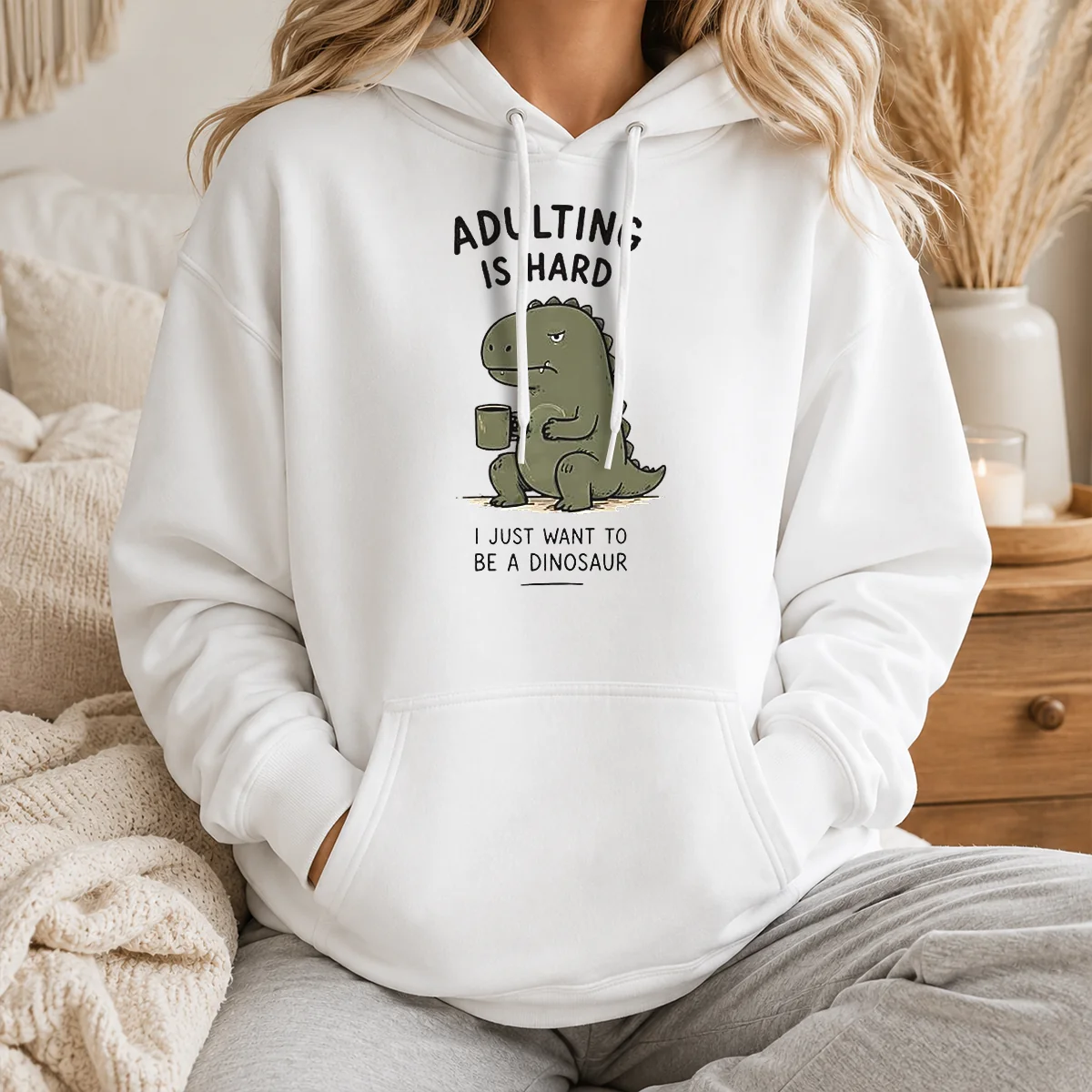 Top Adulting Is Hard I Just Want To Be A Dinosaur Shirt - Image 6
