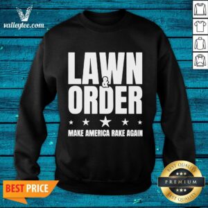 Alternative view of Cute Lawn And Order Make America Rake Again Funny Distressed Shirt