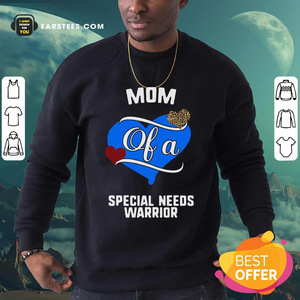 Nice Mom Of A Special Needs Warrior Heart Shirt - Image 5