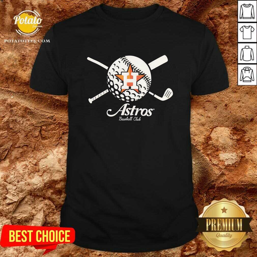 Exclusive Houston Astros Golf And Baseball T-shirt