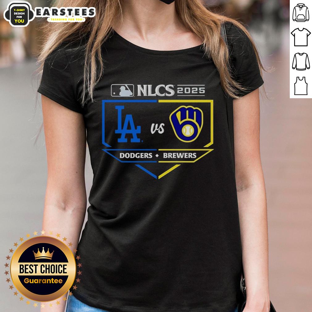Hot Milwaukee Brewers vs Los Angeles Dodgers 2025 NLCS Matchup T-Shirt - Image 3