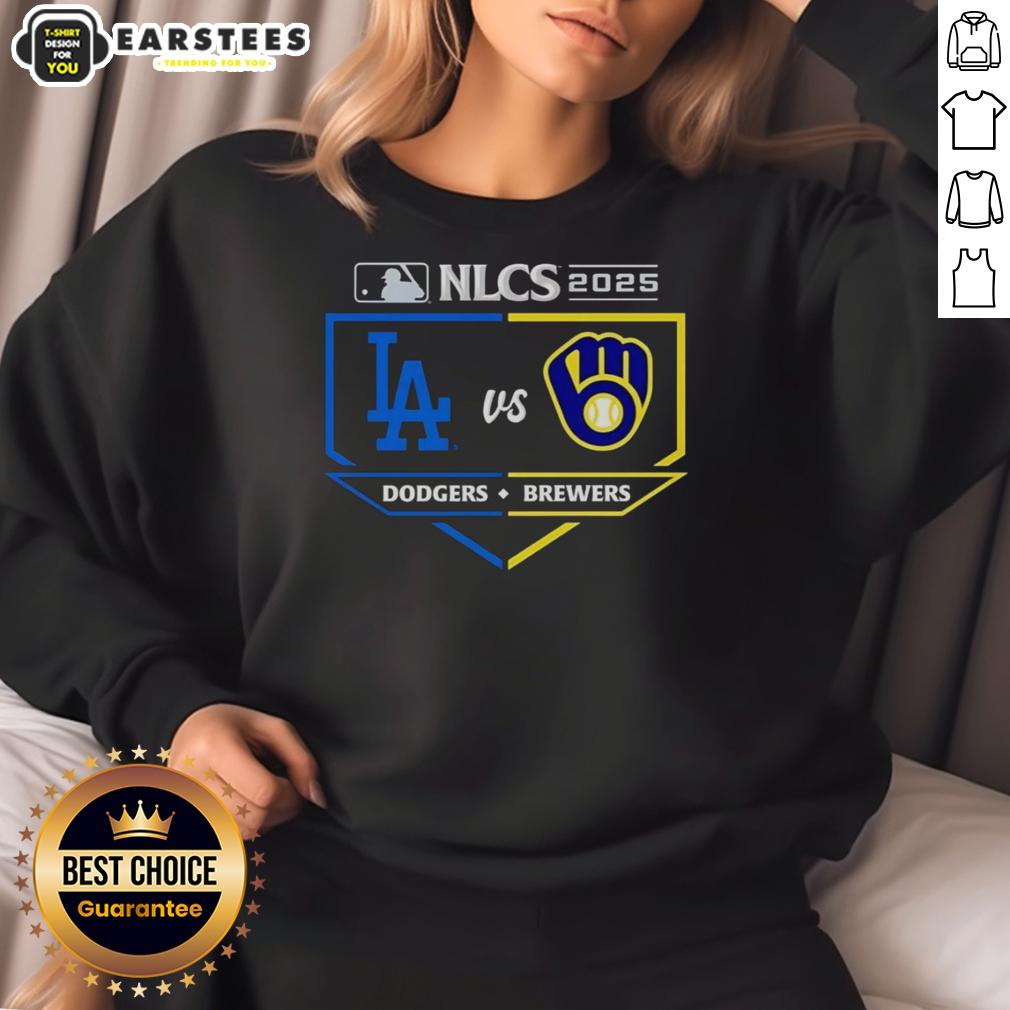 Hot Milwaukee Brewers vs Los Angeles Dodgers 2025 NLCS Matchup T-Shirt - Image 5