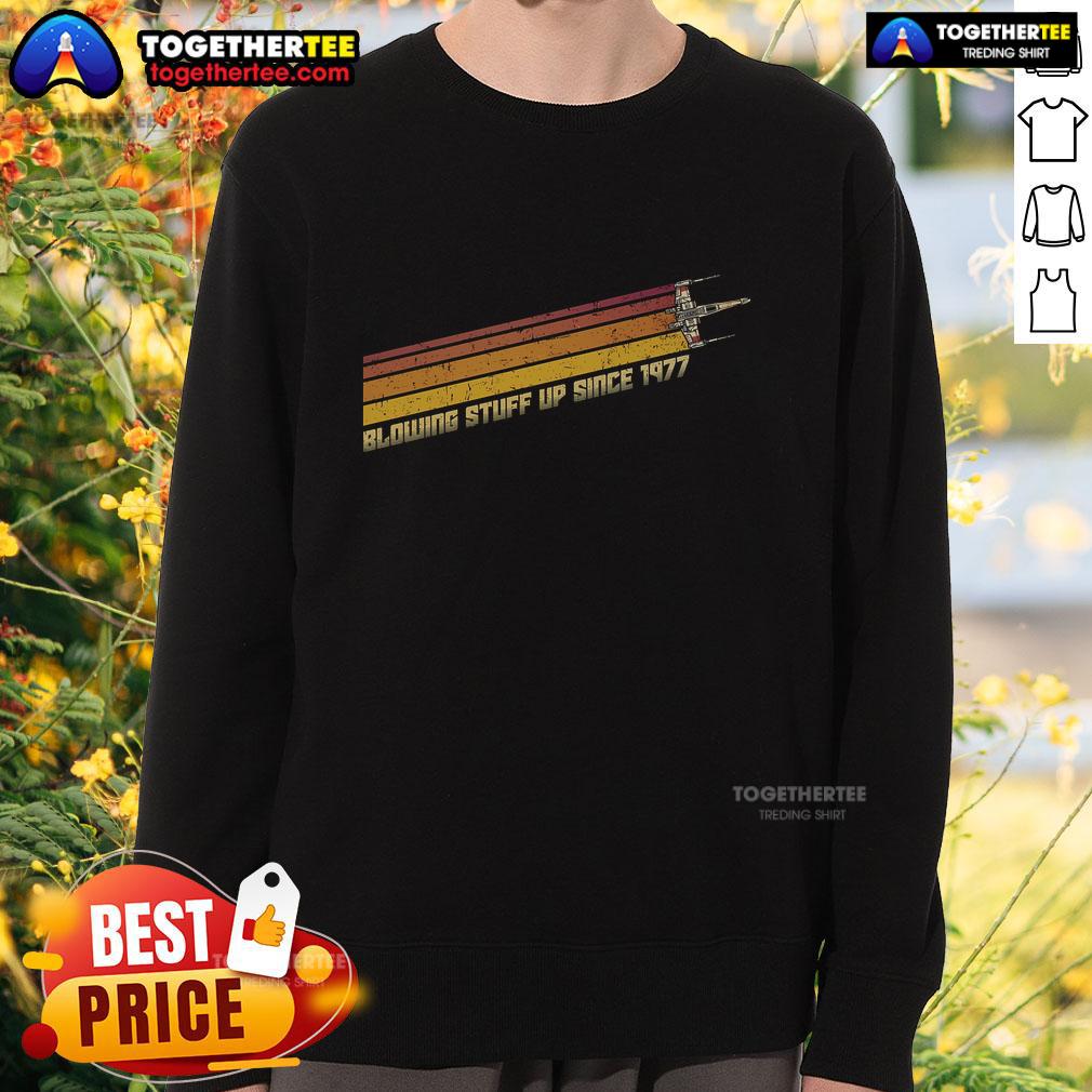 Official Star Wars Blowing Stuff Up Since 1977 Vintage T-Shirt - Image 5