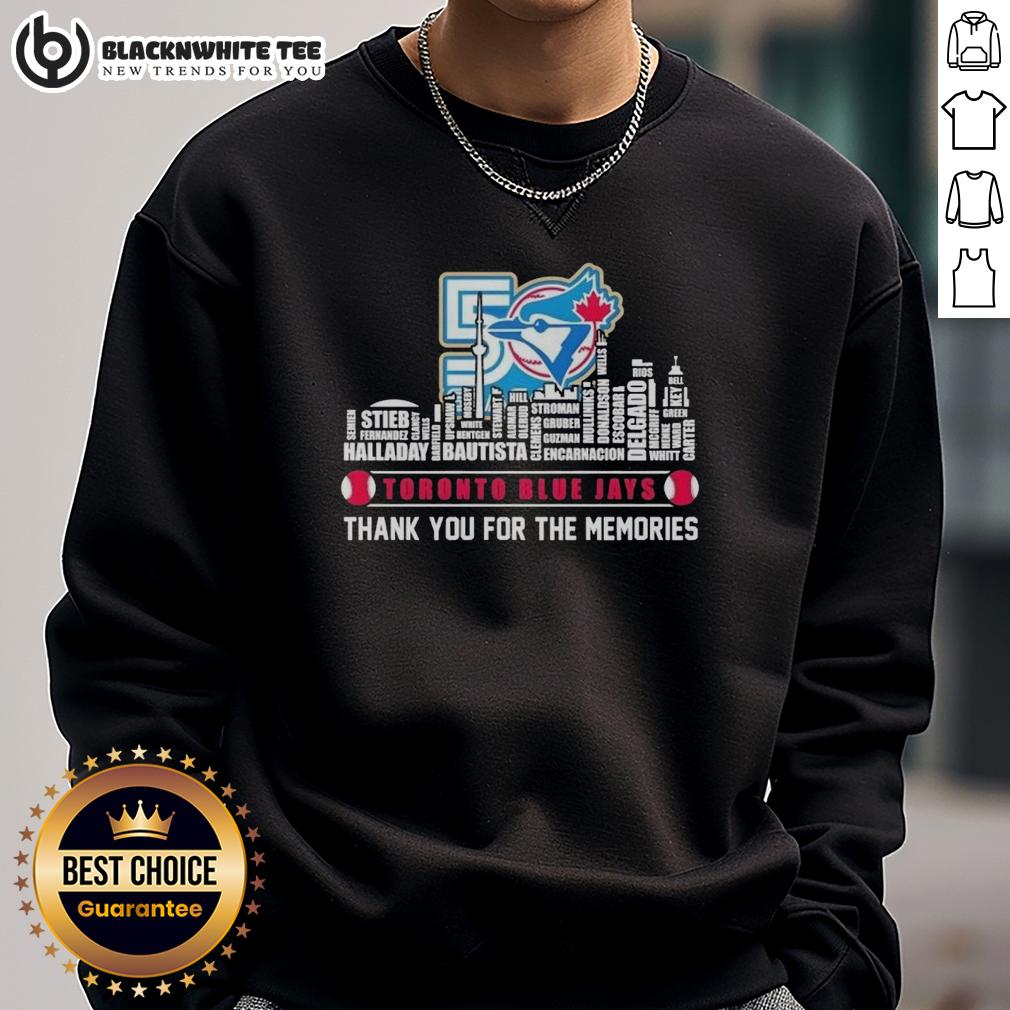 Pretty 2026 Toronto Blue Jays Baseball All Names City Skyline T-Shirt - Image 5