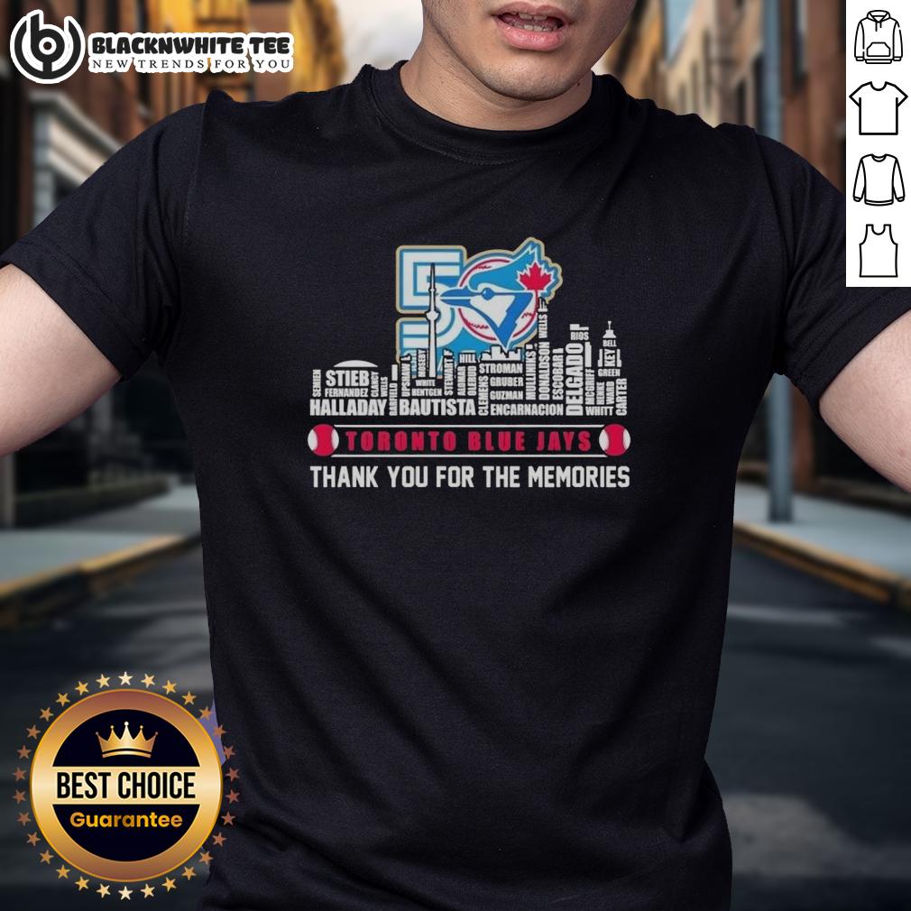 Pretty 2026 Toronto Blue Jays Baseball All Names City Skyline T-Shirt