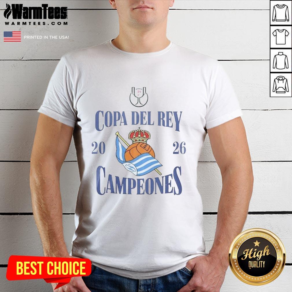 Awesome Real Sociedad Copa Del Rey Campeones 2026 T-Shirt