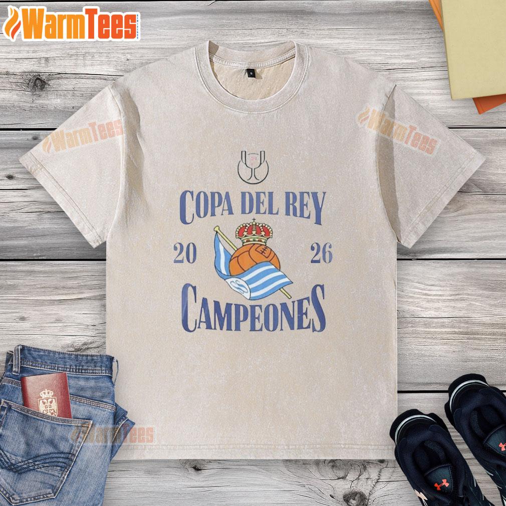 Awesome Real Sociedad Copa Del Rey Campeones 2026 T-Shirt - Image 6
