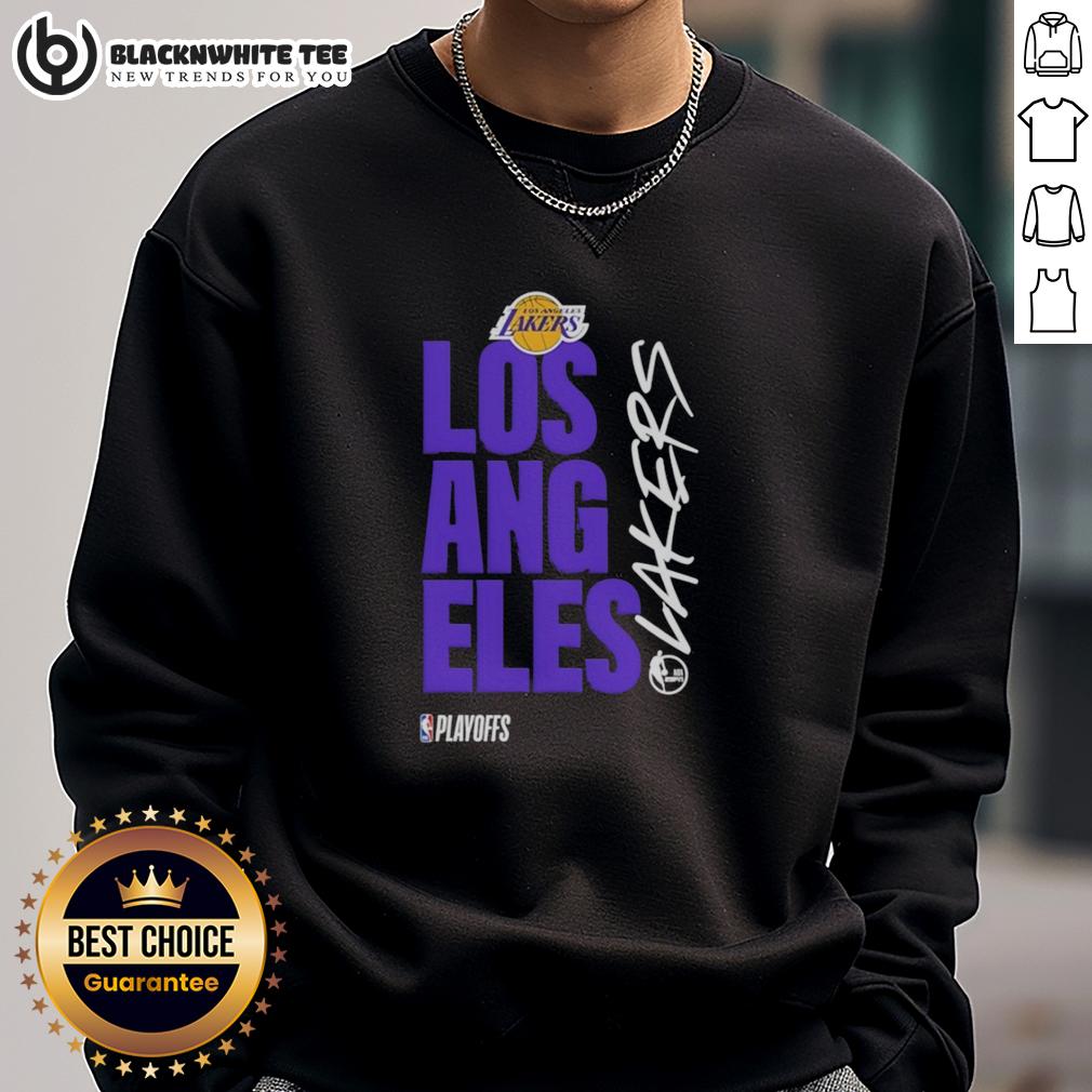 Nice Los Angeles Lakers Playoff Logo T-Shirt - Image 5