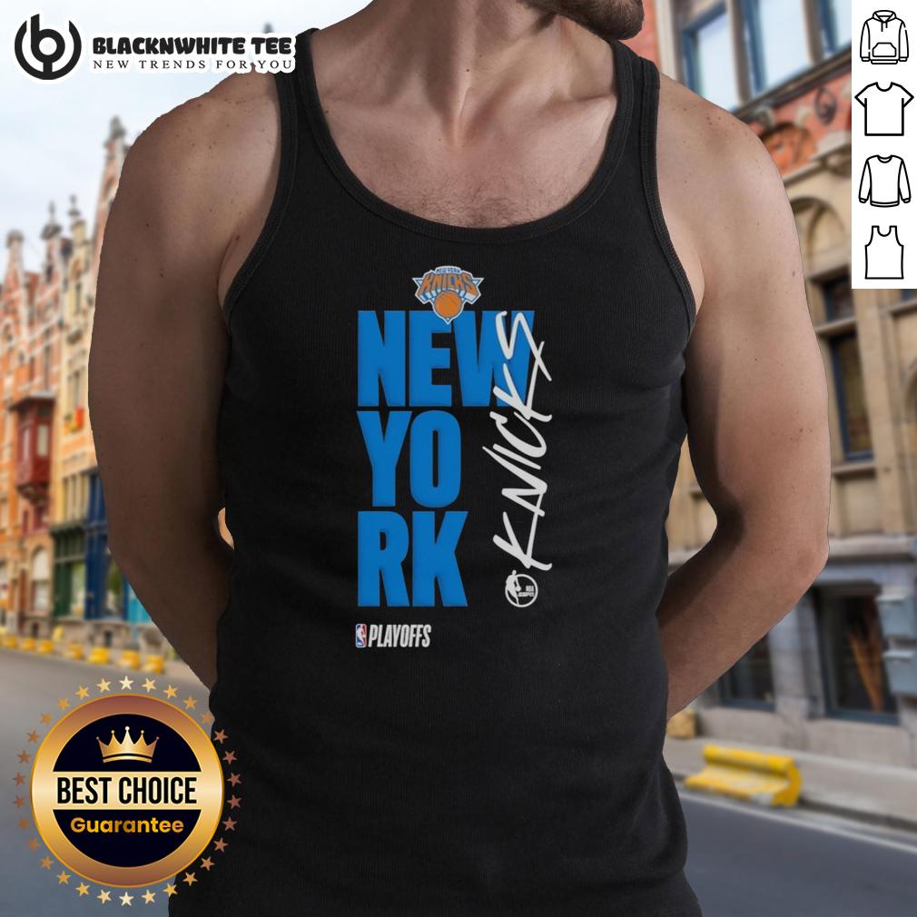 Nice New York Knicks Playoff Basketball Logo T-Shirt - Image 4