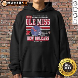 Alternative view of Top Ole Miss Rebels CFP Quarterfinal At The Allsate Sugar Bowl 2025 2026 T-Shirt