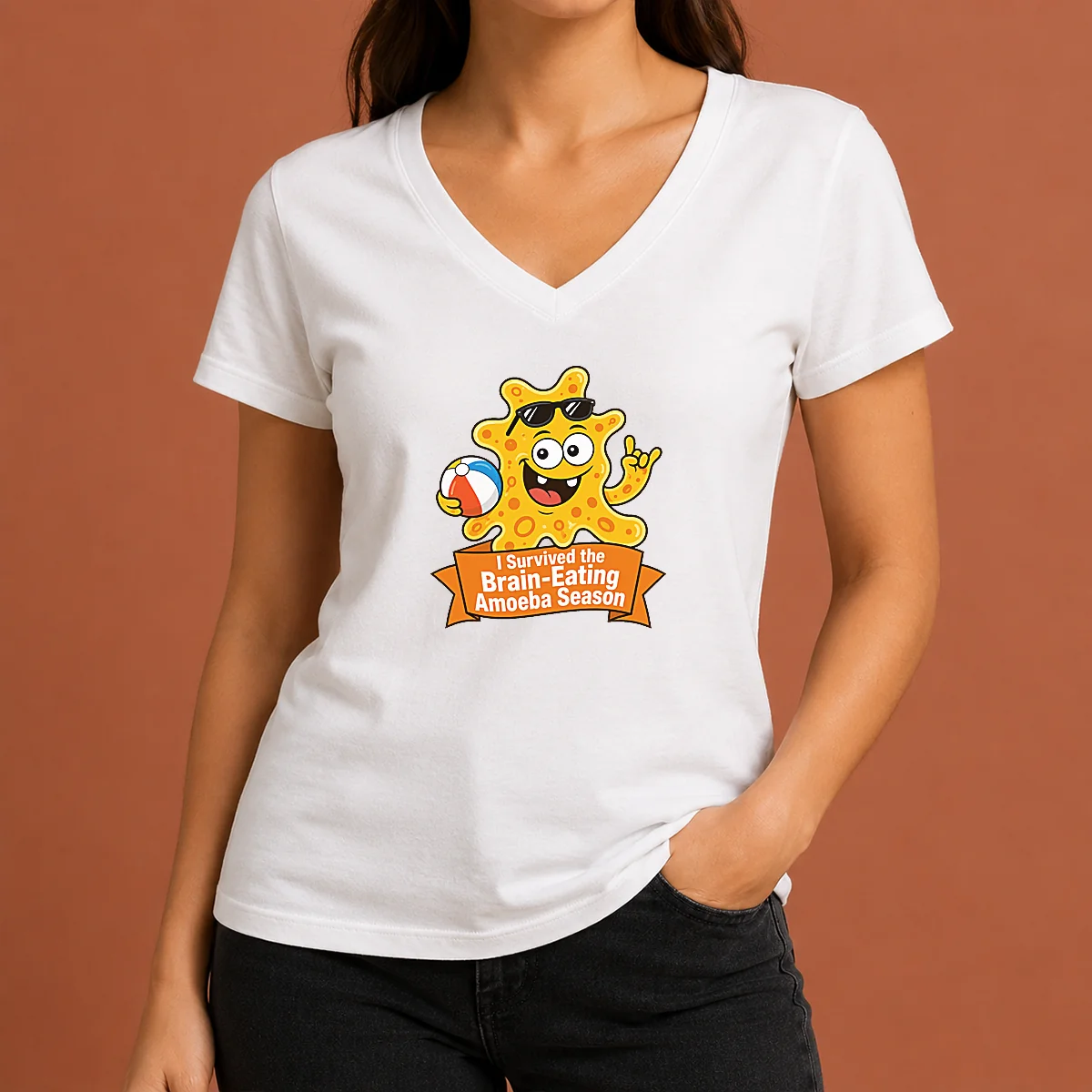 Hot Brain Eating Amoeba Survival Minimalist Shirt - Image 2