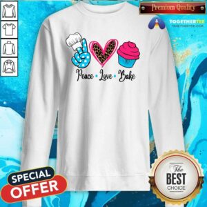 Alternative view of Beautiful Baking Peace Love Bake Shirt