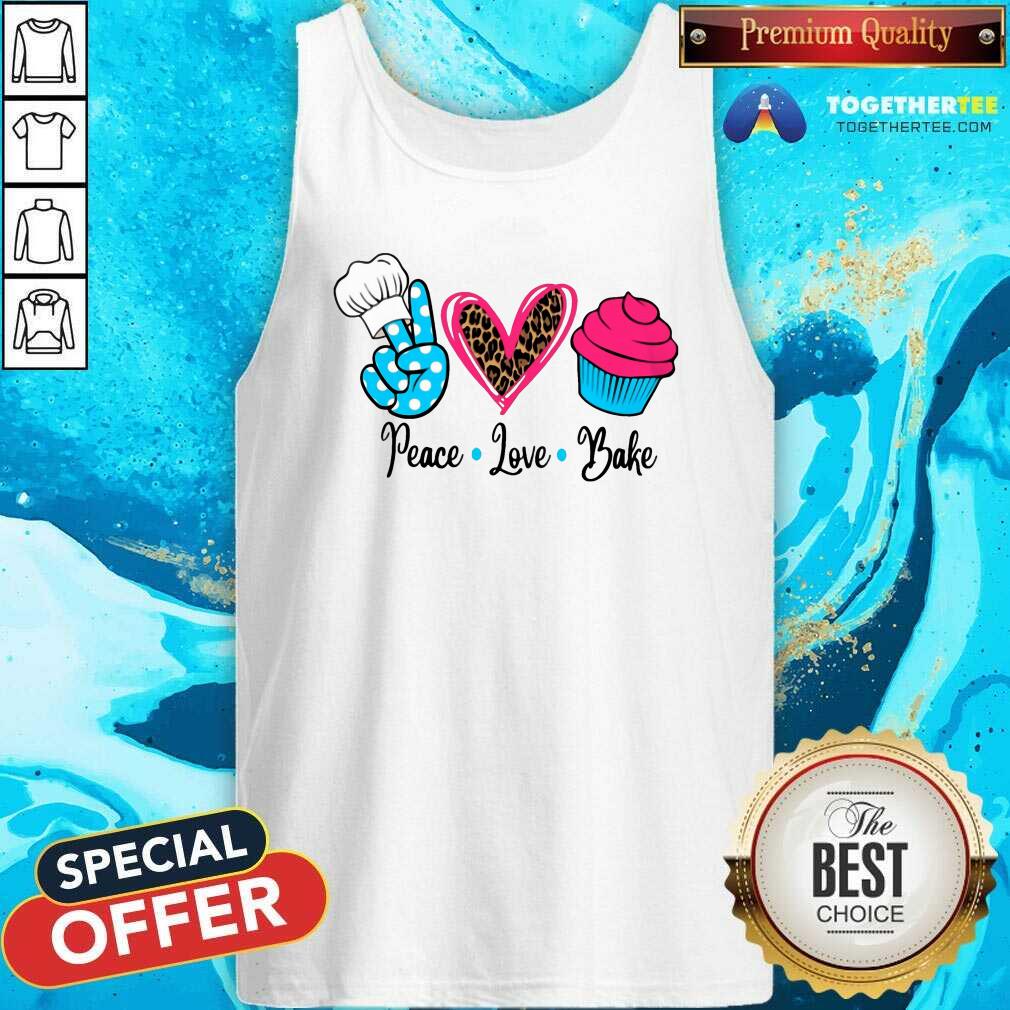 Beautiful Baking Peace Love Bake Shirt - Image 4