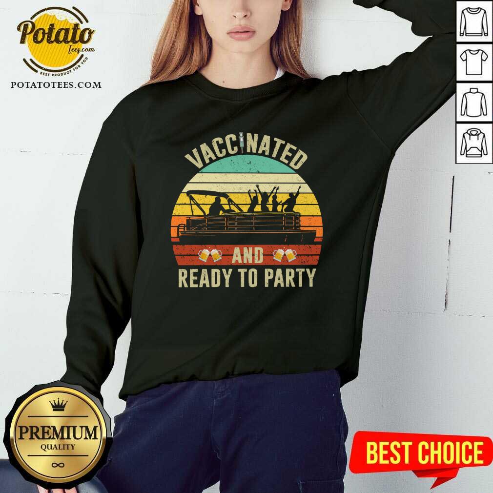 Vaccinated And Ready To Party 2021 Shirt - Image 4