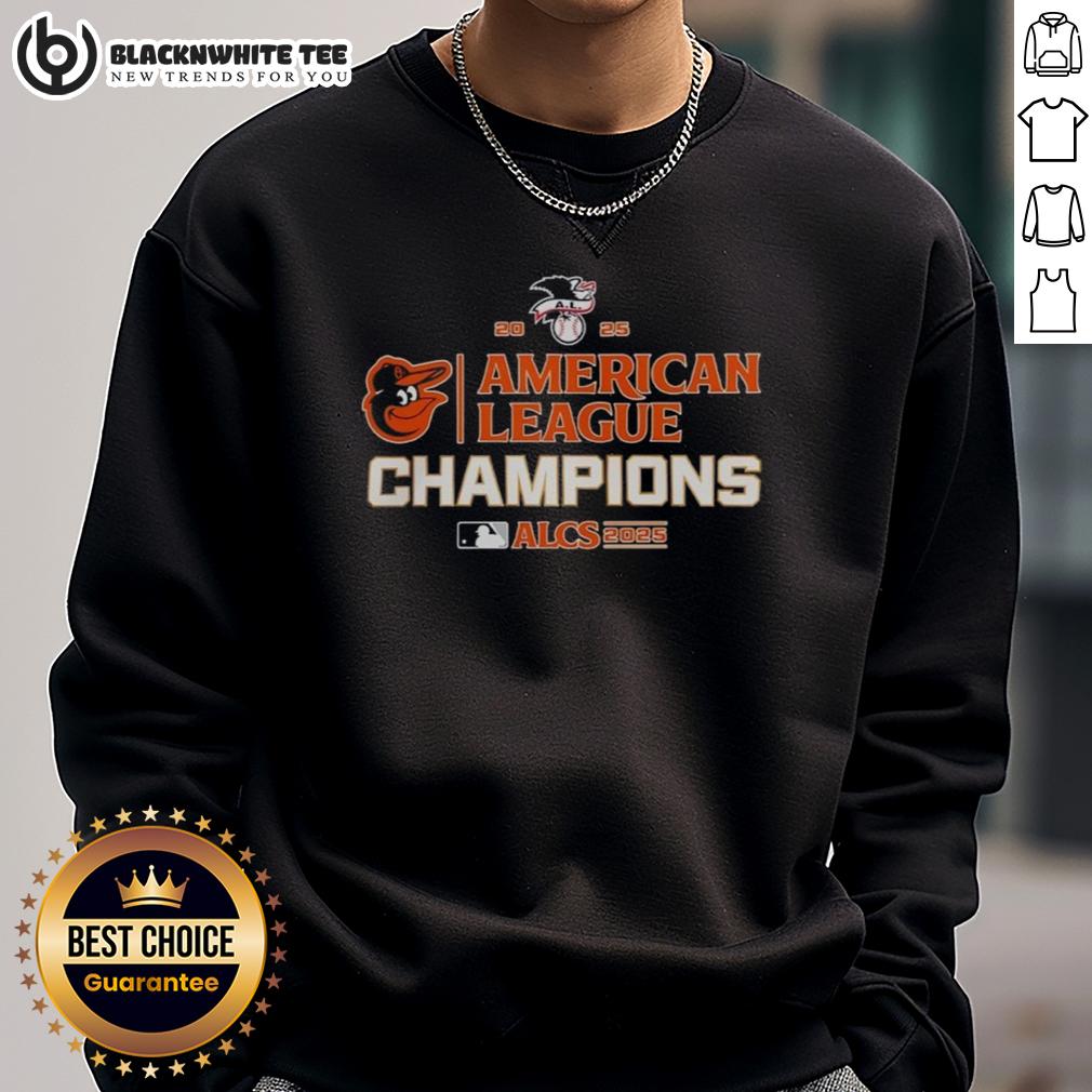 Awesome Baltimore Orioles MLB 2025 ALCS American League Champions T-Shirt - Image 5