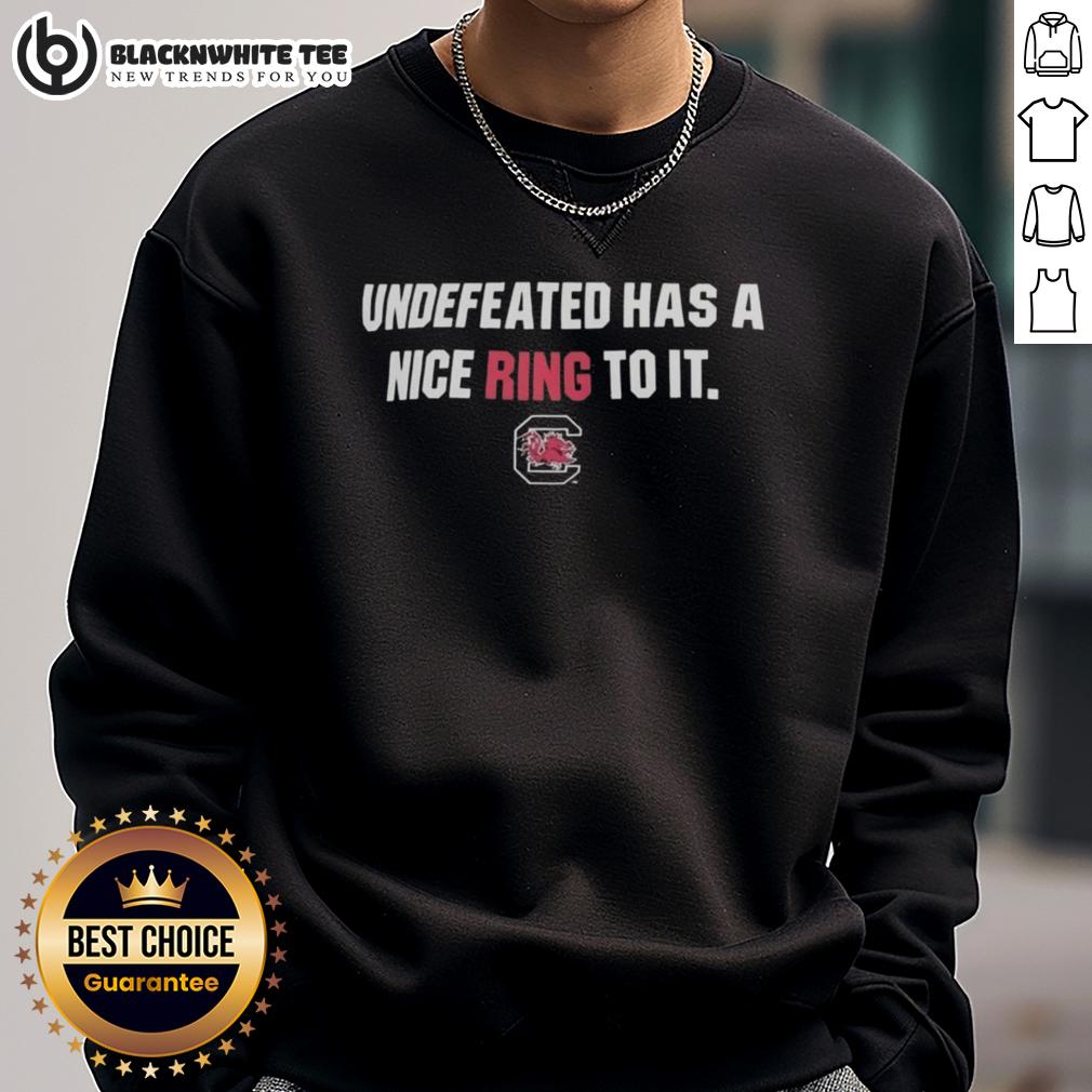 Premium South Carolina Gamecocks Undefeated Has A Nice Ring To It T-Shirt - Image 5