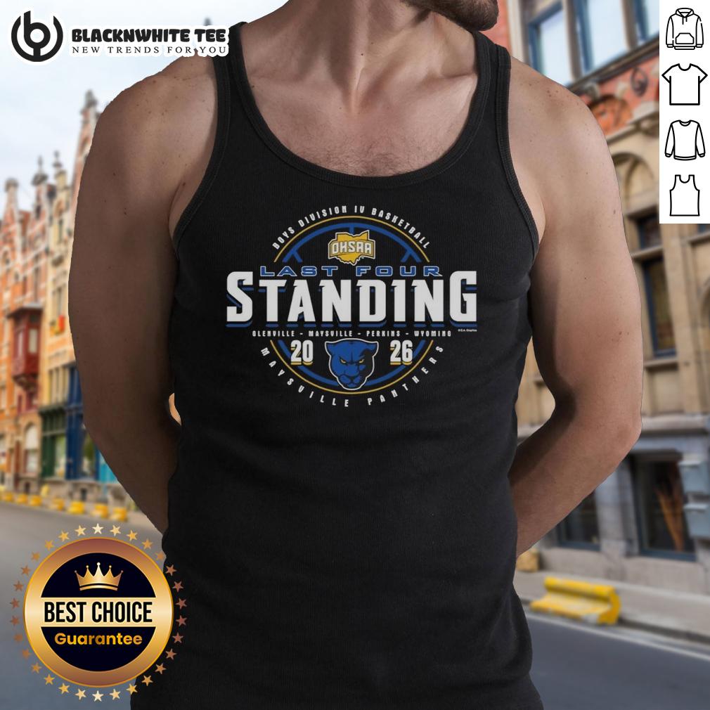 Original Maysville Panthers 2026 OHSAA Boys Basketball Division 4 Last Four Standing T-Shirt - Image 4