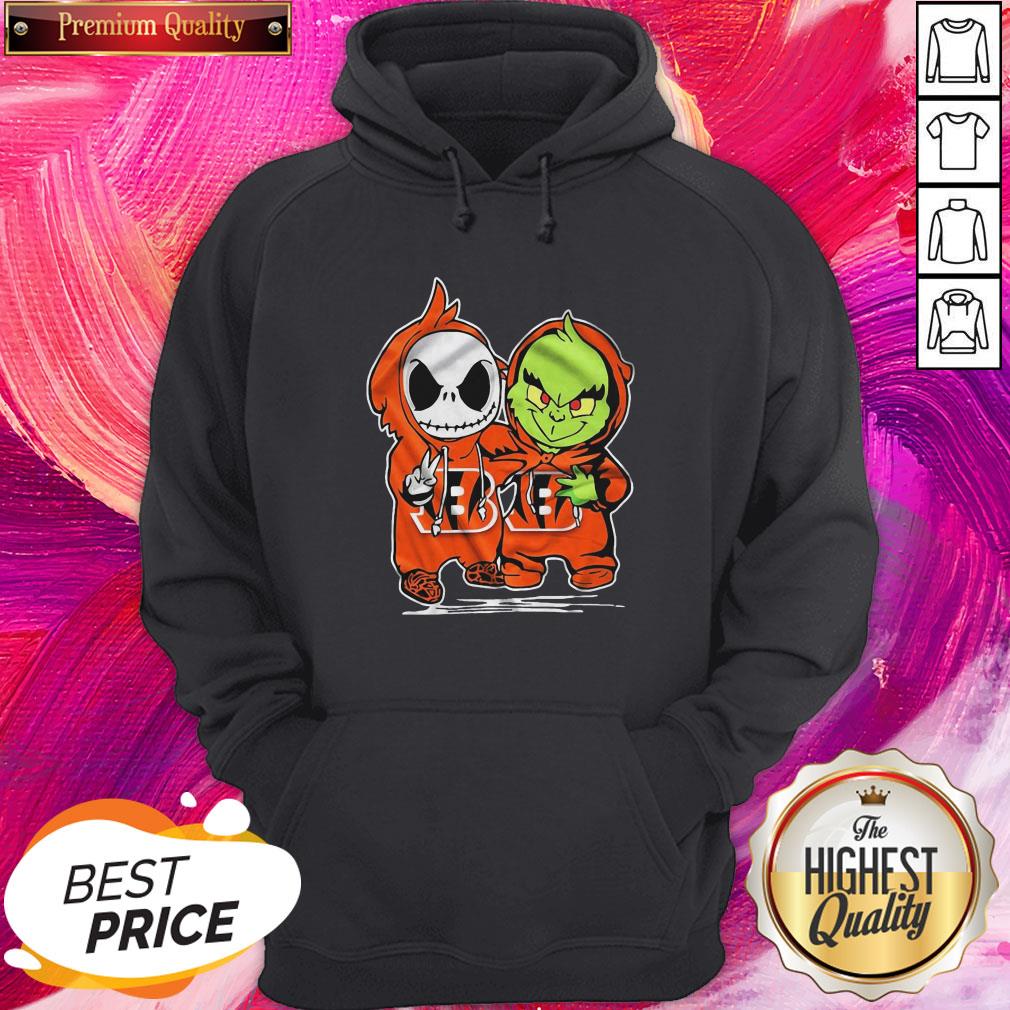 Great Baby Skeleton And Baby Grinch Bengals Baseball Shirt - Image 5