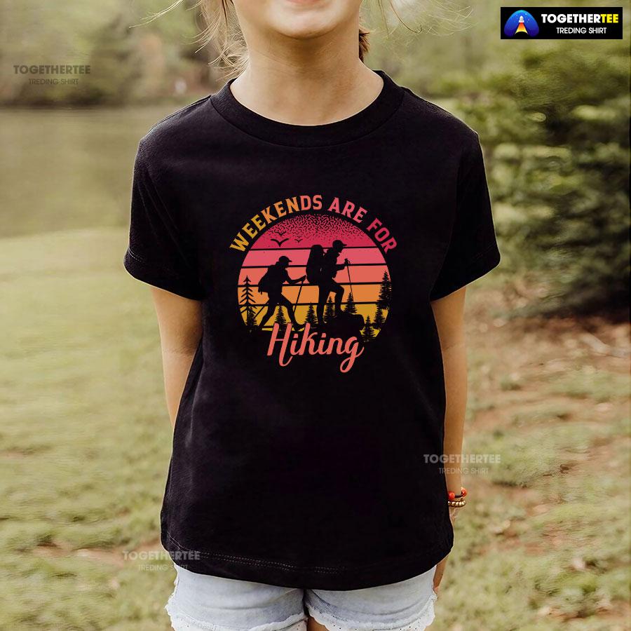 Weekends Are For Hiking Vintage T-Shirt - Image 4
