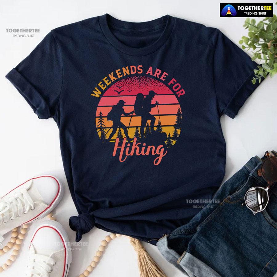 Weekends Are For Hiking Vintage T-Shirt - Image 5