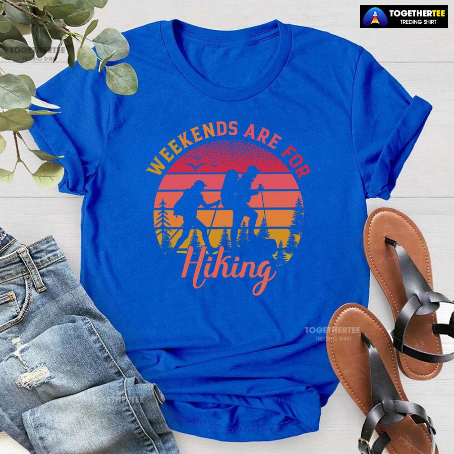 Weekends Are For Hiking Vintage T-Shirt - Image 6