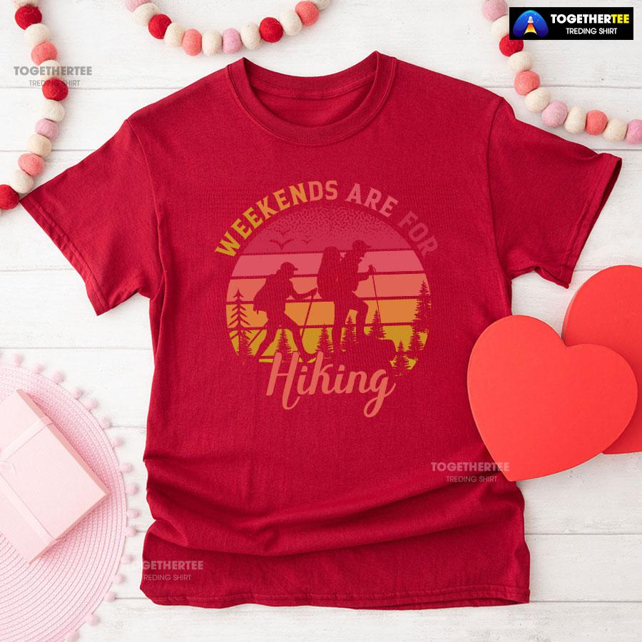 Weekends Are For Hiking Vintage T-Shirt - Image 8