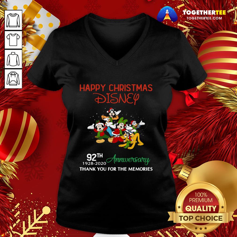Good Christmas Disney 92th Anniversary Thank You For The Memories Shirt - Image 2