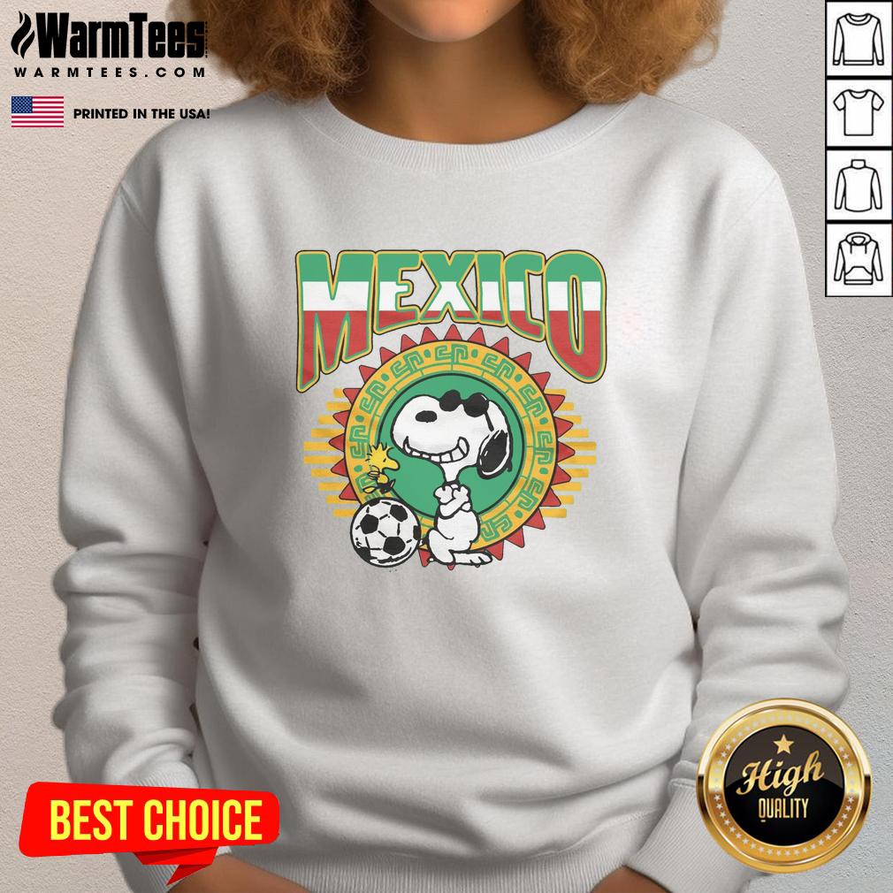 Cute Peanuts Snoopy X Mexico Soccer T-Shirt - Image 5