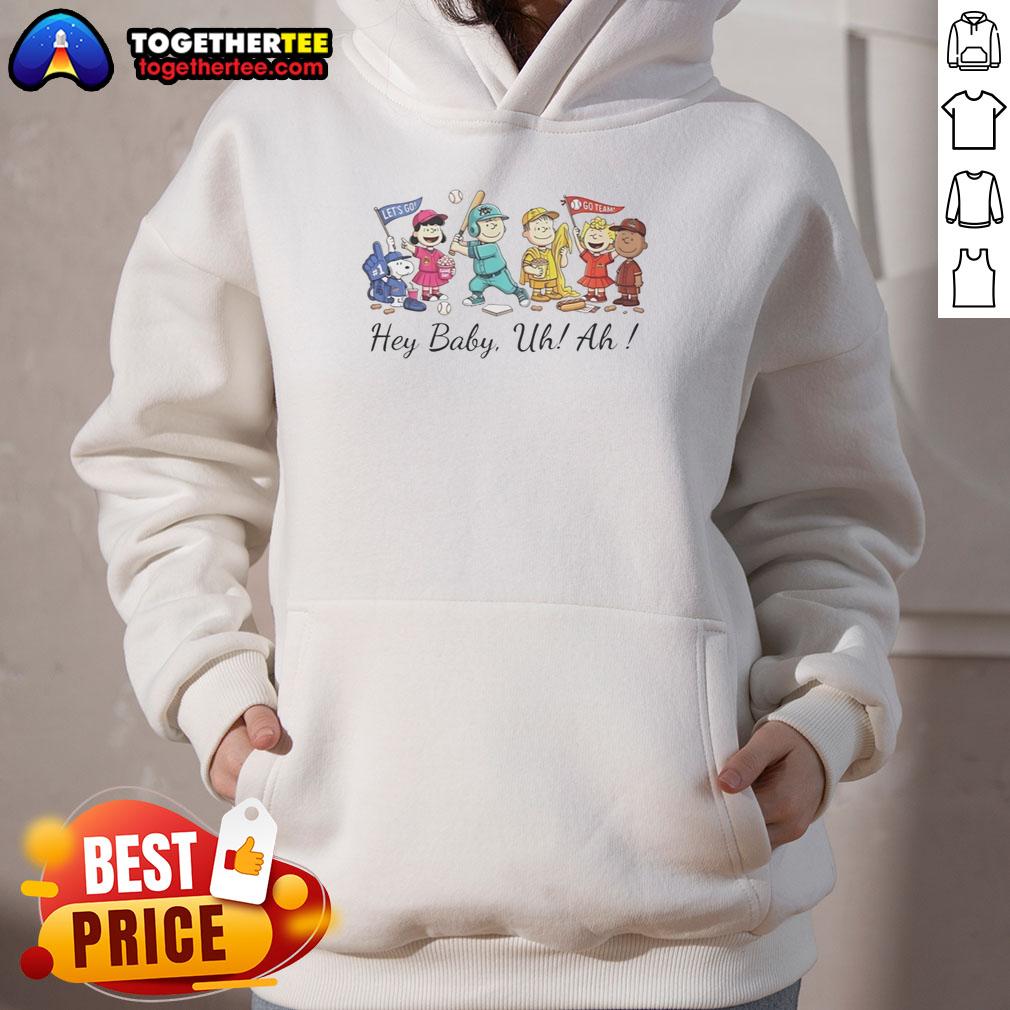 Awesome Snoopy Peanuts And Friends Hey Baby Uh Ah T-Shirt - Image 2