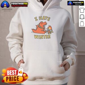 Alternative view of Official I Hate Winter Hostila Winter T-Shirt