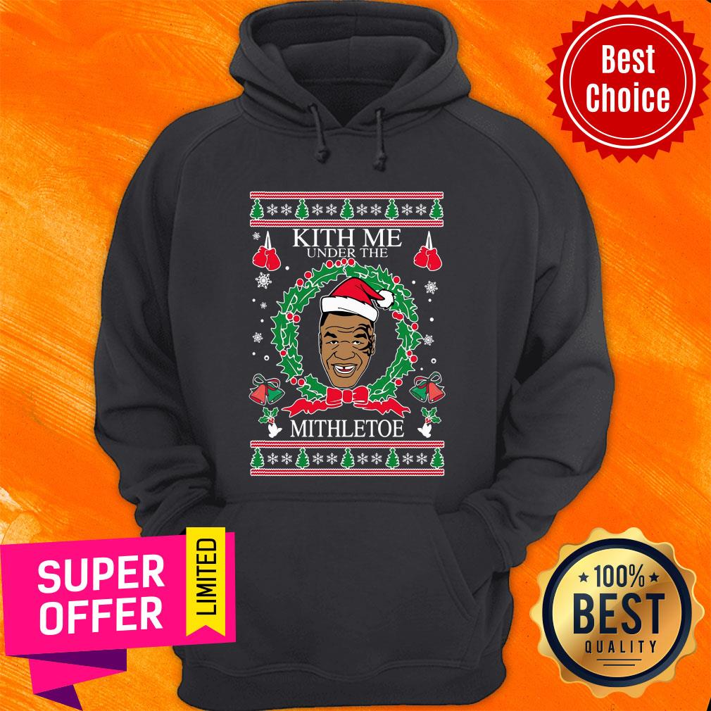 Mike Tyson Kith Me Under The Mithletoe Ugly Christmas Shirt - Image 2
