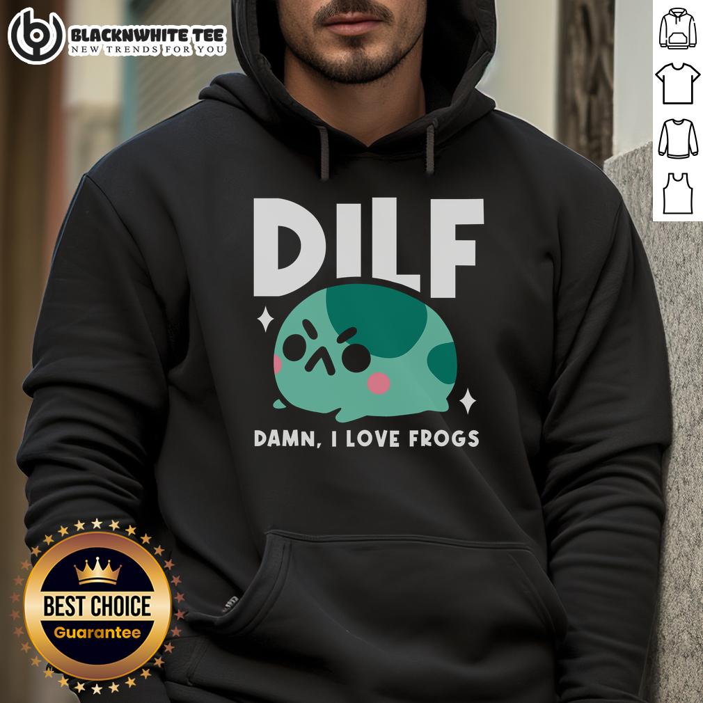 Funny DILF Damn I Love Frogs T-Shirt - Image 2