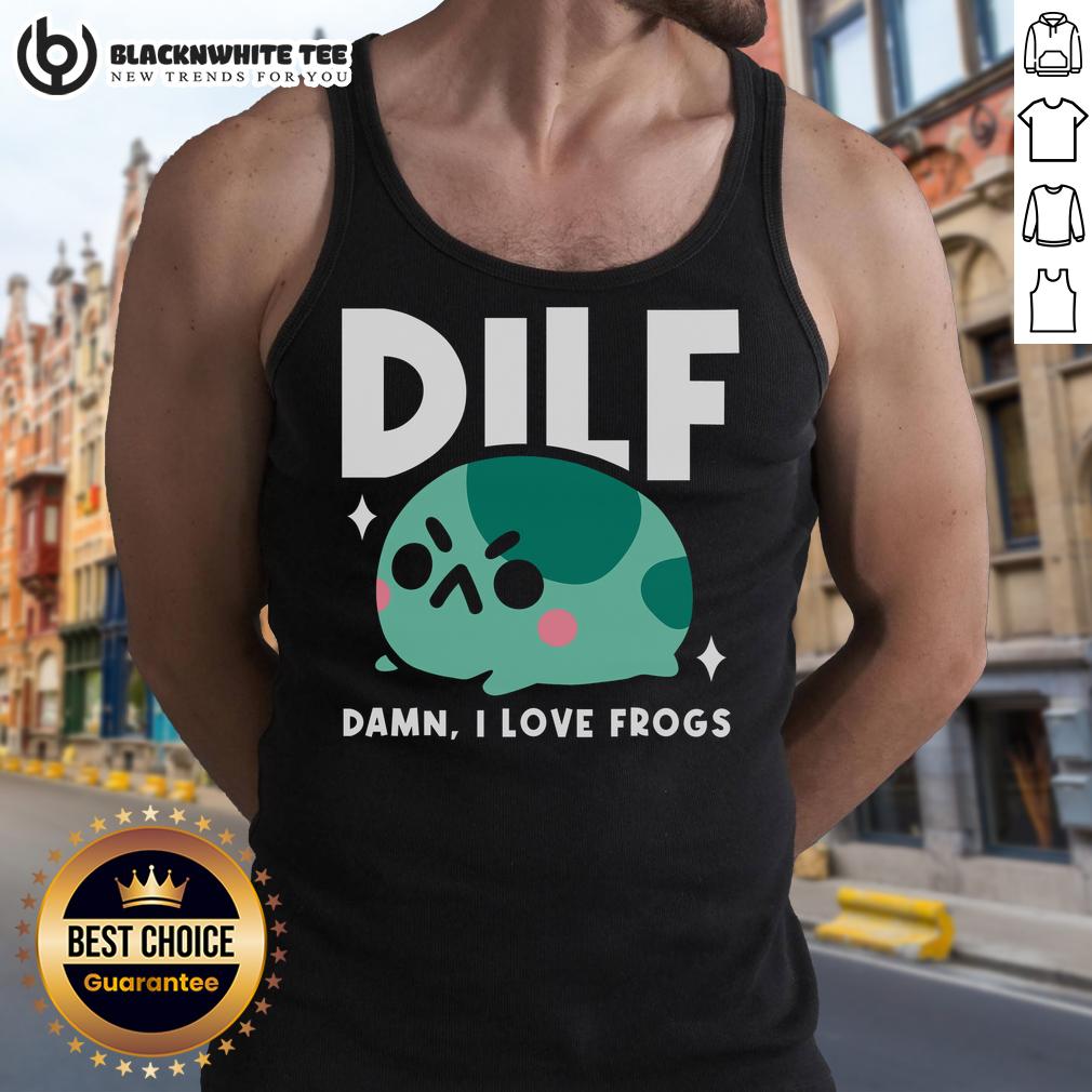 Funny DILF Damn I Love Frogs T-Shirt - Image 4