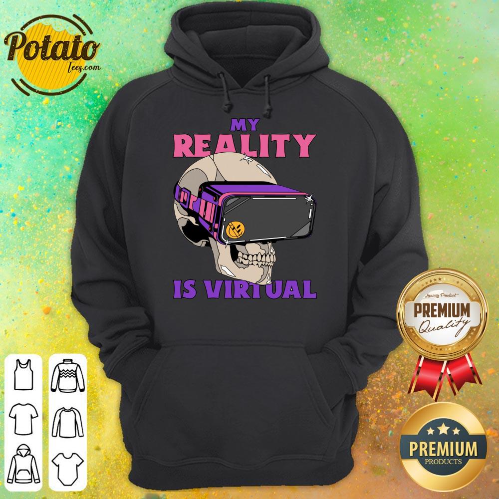 My Reality Is Virtual Skull Shirt - Image 4