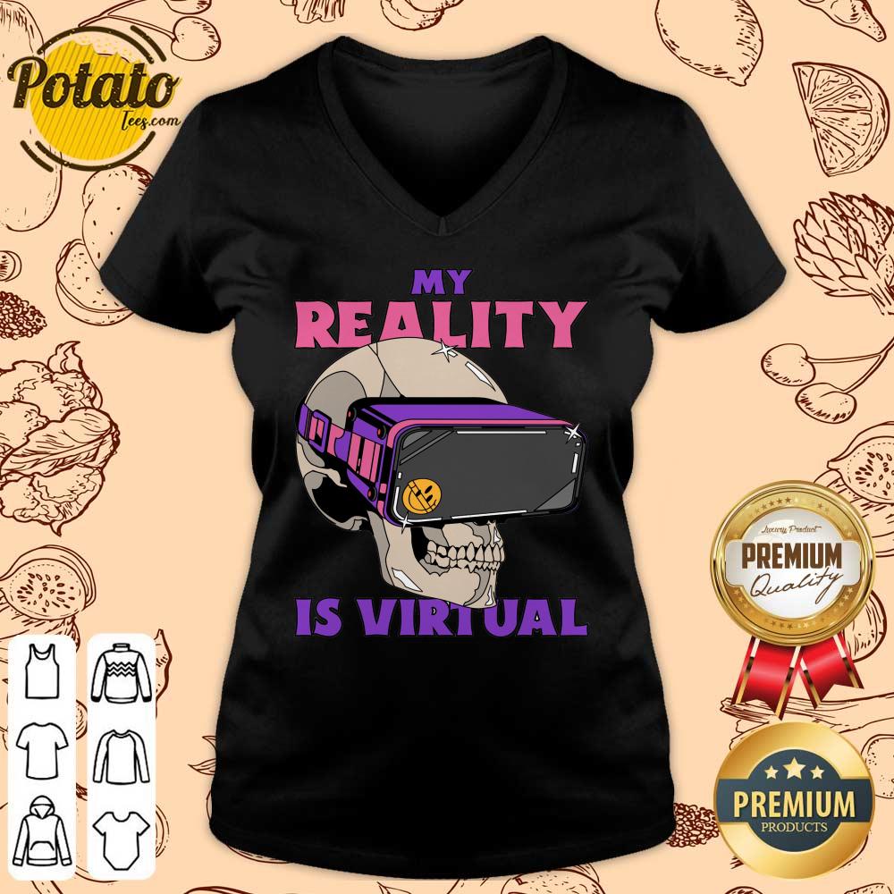 My Reality Is Virtual Skull Shirt - Image 2