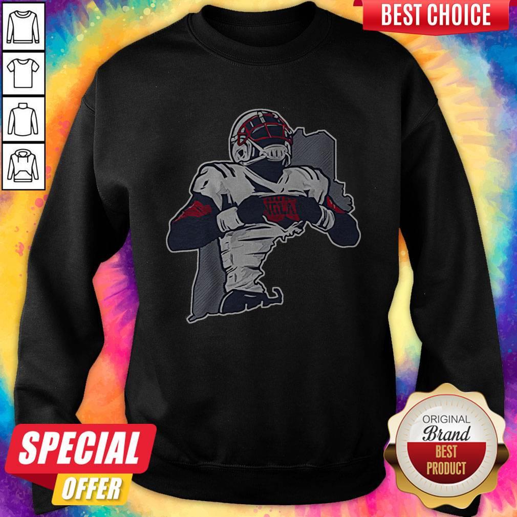 Official Gnomiestore Touchdown New England Shirt - Image 4
