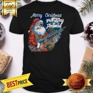 Official Santa Claus Merry Christmas Ya Filthy Animal Shirt