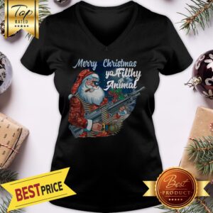 Alternative view of Official Santa Claus Merry Christmas Ya Filthy Animal Shirt